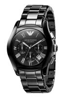 Emporio_ArmaniCeramica Chronograph Black Dial Men's Watch AR1400