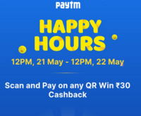 Happy Hours : Win ₹30 Cashback after 3 payments of ₹25 or more