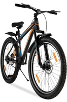 Urban Terrain Bolt Cycle/Bicycle MTB 26T Single Speed Bike with Front Suspension & Dual Disc Brake Cycle for Men/Boys Mountain Bike UT5001S26 | Ideal for 13+ Years, Black
