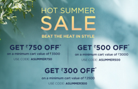 Allen Solly - Hot Summer Sale - Upto 60% off + Get upto 750 Off