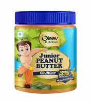 Oleev Kitchen Junior Peanut Butter, FOR KIDS (4-12 yrs) | GrowX Formula with Vitamins, Calcium and Iron | Rich in Protein | Crunchy | 350 g