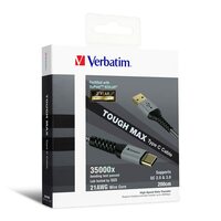 Verbatim Type C to A Cable with Kevlar 200 cm Grey; 78.7 Inch [Apply 40% off Coupon]