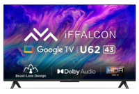 iFFALCON 108 cm (43 inches) 4K Ultra HD Smart LED Google TV iFF43U62 (Black)