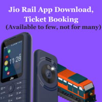 Jio Rail App Download, Ticket Booking (Available to few, not for many) 