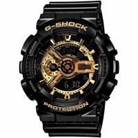 Casio Men's G-Shock X-Large Skeleton Gold Dial Analog-Digital Watch