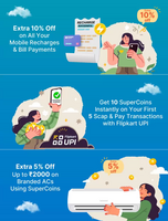  Supercoins Tuesday - Flipkart Voucher Worth Rs 50 in Exchange of 200 Coins + Extra 10% Off on Bill Recharge & More Offers