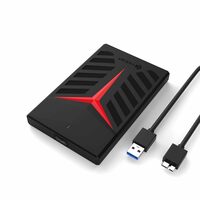 Cablet 2.5 Inch SATA USB 3.0 HDD/SSD Portable External Enclosure for 7mm and 9.5mm, Tool-Free Design