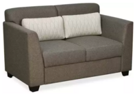 Nilkamal Svelte Plus Fabric 2 Seater Sofa (Finish Color - Dark Brown, Knock Down)
