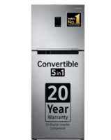 SAMSUNG 363 L Frost Free Double Door 2 Star Refrigerator with Convertible 5-in-1 , Digital Inverter with Display 
