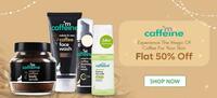 Flat 50% Discount on MCaffeine Products. Links inside 