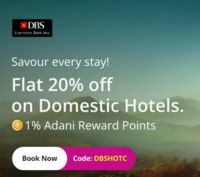 Flat 20% Off on Domestic Hotels