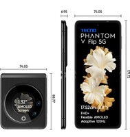  TECNO Phantom V Flip 5G (Iconic Black 16GB RAM,256GB Storage) 