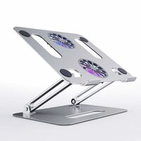 Red Lemon Foldable Laptop Stand with Cooling Fan Cooling Aluminum Stand Cooler 
