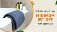 Amazon - Bath Essentials Min 50% off + Bank Offers