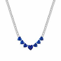 GIVA 925 Silver Blue Heart Necklace