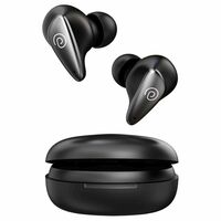 Limited time offer - pTron Bassbuds Verse Bluetooth Earbuds with Upto 40 hrs of playtime, ENC Technology, Dual HD Mic, IPX4 Rating, Bluetooth v5.3, Mono and Stereo Mode, Voice Assistant, Black