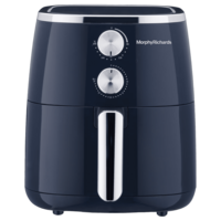 morphy richards Crisp Pro Classic 5L Digital Air Fryer with Premium Gloss Finish (Navy Blue)