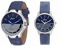  jainx Multi Color Dial Analog Watch for Couple (Pack of 2) 