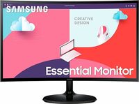 Samsung 24-Inch(59.8cm) FHD, 75 Hz, 1800R Curved 1,920 X 1,080 LED Monitor, VA Panel, Slim Design, AMD Freesync, Game Mode, Flicker Free, HDMI, Audio Port (LS24C360EAWXXL, Black)