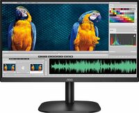 AOC 24B2XHM 60.45 cm (23.8") LED 1920 x 1080 Pixels Ultra Slim Monitor with 3 Sided Frameless Design, VA Panel, HDMI/VGA Port, Full HD, 6 ms Response Time, 75Hz Refresh Rate, VESA Mount, Black