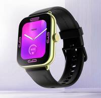 Noise Icon 3 Plus with 2" HD Display, Metal Dial, Functional Crown Smartwatch  (Midnight Gold Strap, Regular)