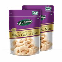 Happilo Premium Whole Cashew Nuts 1kg (Pack of 2)