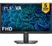DELL 22 inch Full HD LED Backlit VA Panel with 5-Years warranty, Brightness 250 cd/m, Contrast Ratio 3000:1, HDMI & VGA, Tilt adjustment Monitor (SE2222H)