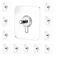 JIALTO 5 PCS Nail for Wall Hooks for Wall Without Drilling/Self Adhesive Hooks for Wall Heavy Duty Strong Nails for Wall Hanging Screw Sticker Wall Hook Clock/Kitchen Accessories Items