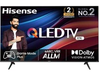 Hisense E7K 139 cm (55 inch) QLED Ultra HD (4K) Smart VIDAA TV With Dolby Vision and Atmos
