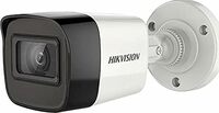 HIKVISION 2MP Outdoor Wired HD1080p with inbuilt Mic for Audio Recording DS-2CE16D0T-ITPFS + USEWELL BNC/DC, White