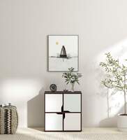 Naia Cabinet in Columbia Walnut Finish