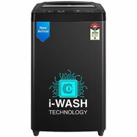 Godrej 6.5 Kg 5 Star I-Wash Technology for Automatic One Touch Wash Fully-Automatic Top Load Washing Machine (2023 Model, WTEON 650 AP 5.0 GPGR, Graphite Grey, With Toughened Glass Lid)