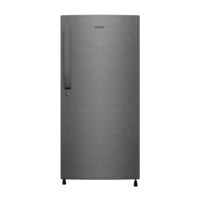 Haier 190 Litres 3 Star Direct Cool Single Door Refrigerator with Diamond Edge Freezing Technology (HRD-2103CBS-P, Brushline Silver)