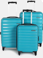 PROVOGUE  Hard Body Set of 3 Luggage 4 Wheels - Verge (30 Inch+ 26 Inch+ 22 Inch) - Teal
