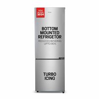 Haier 237 L, 2 Star, 8 In 1 Convertible, Bottom Mounted Double Door Refrigerator (HEB-242GS-P, Moon Silver, 2024 Model)
