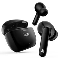 boAt Newly Launched Airdopes 120 TWS Earbuds with 40 hrs Playtime, in-Ear Detection, Quad Mics with ENx™ Tech, ASAP™ Charge, IWP™ Tech, Beast™ Mode with 65 ms Low Latency, BTv5.3 & IPX4(Active Black) 