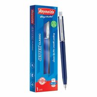Reynolds JETTER BP CLASSIC : 1 CT BOX - BLUE | Ball Point Pen for Gift | Professional Ball Pens with Superior Writing Experience | Ball Pens for Swift Writing | 0.7mm Tip Size