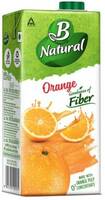 Grocery - B Natural Orange Juice, Goodness of fiber, Enriched with Vitamin C & E (1 L)