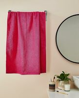 Amazon Brand - Solimo 100% Cotton Bath Towel | Pack of 1 | Extra Large Size | 340 GSM (Pink)
