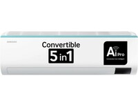 SAMSUNG Convertible 5-in-1 Cooling 2023 Model 1.5 Ton 3 Star Split Inverter AC with Wi-fi Connect  - White
