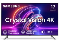 Samsung Crystal Vision 4K iSmart with Voice Assistant 138 cm (55 inch) Ultra HD (4K) LED Smart Tizen TV 