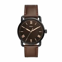 Fossil Leather Analog Black Dial Men Watch @4164