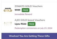 Free Zomato Gold, Ajio Gold Voucher, Boat speaker and more on Shopping on Ajio