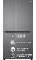 LG 655 L Frost-Free Inverter Side-By-Side Refrigerator (2023 Model, GL-B257HDSY, Dazzle Steel, Express Freeze | Multi Air-Flow)