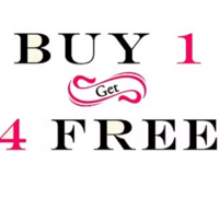  Buy 1 Get 4 Free on Clothing & Accessories