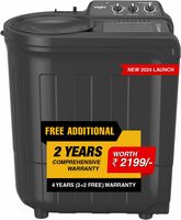 Whirlpool 7.0 Kg 5 Star Ace Supreme Semi-Automatic Top Loading Washing Machine (ACE SUPREME RYL SRS 7.0 GREY DAZZLE (5YR)