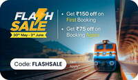Trainman Flash Sale - Get ₹150 Off On First Ticket Booking | ₹75 Off On Booking Again  [30 May - 3 June]
