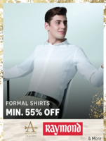Min 55% Off on Raymond Arrow & More Brands Shirts
