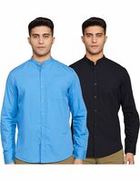Amazon Brand - Symbol Men's Regular Fit Casual Shirt (Pack of 2)