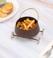 Summer Collection Brown Iron Wine Shape Appetizer Platter